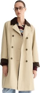 Orolay Women's Waterproof Trench Coat Double Breasted Windbreaker