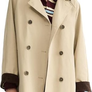 Orolay Women's Waterproof Trench Coat Double Breasted Windbreaker