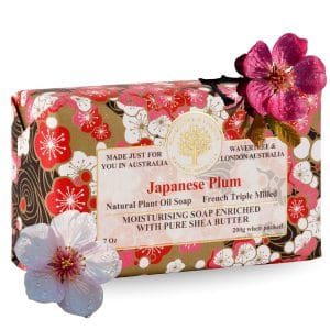 Wavertree & London Japanese Plum Scented Natural Soap Bar 7oz