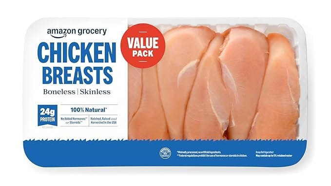 Amazon Grocery, Chicken Breast Fillets Value Pack,